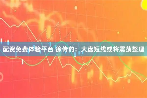 配资免费体验平台 徐传豹：大盘短线或将震荡整理